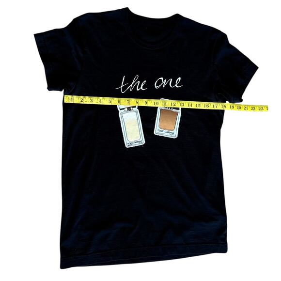 Dolce & Gabana The One Authentic Women's T-Shirt in Black Size L Short Sleeves - Picture 7 of 9